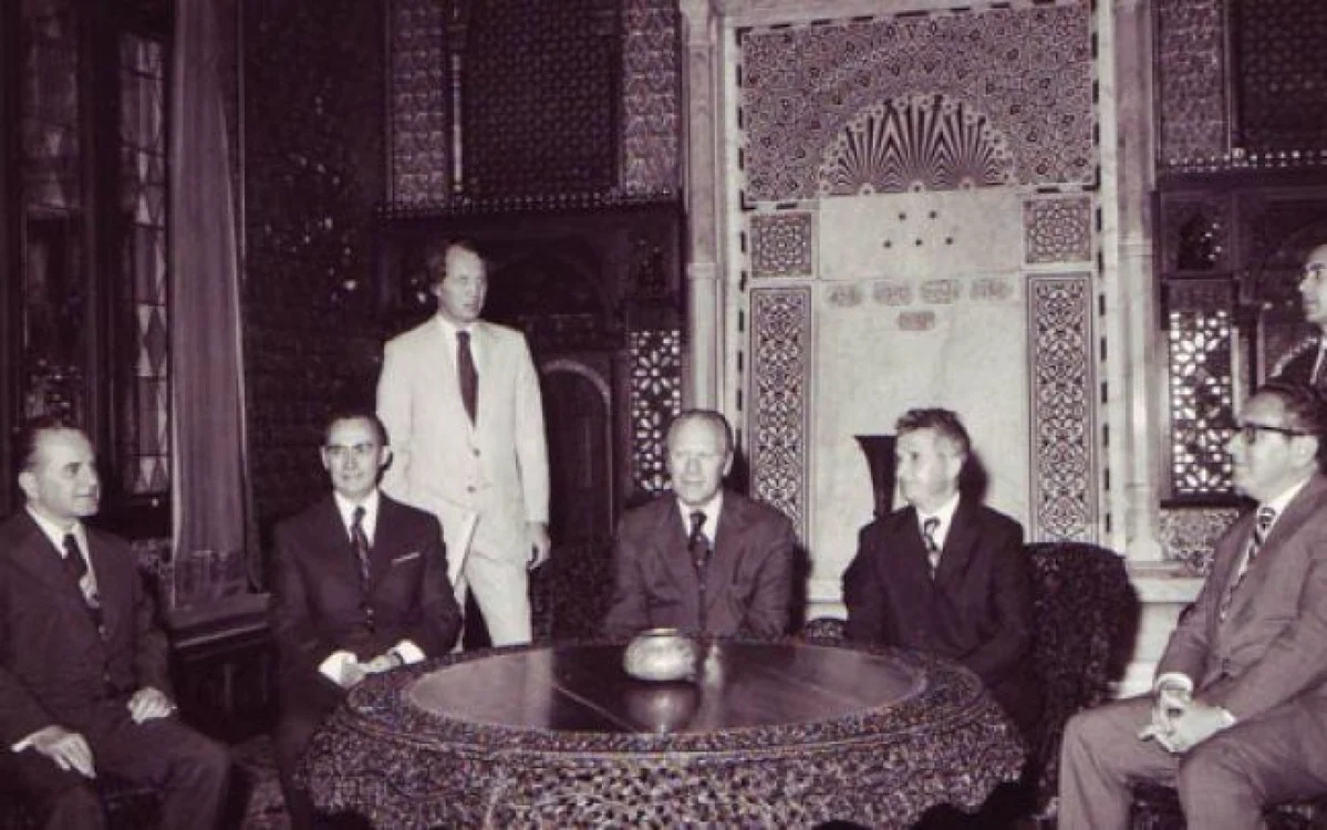 ford si ceausescu la peles foto comunismulinromania.ro