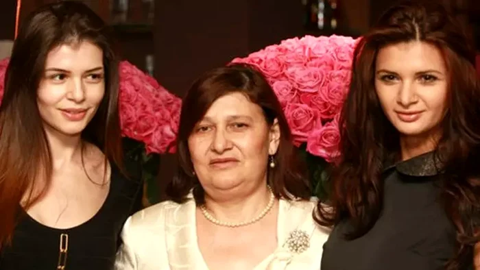 Veronica Bulai alături de două fiice ale sale