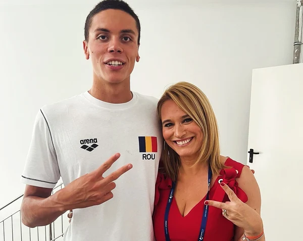 Andreea Esca, reacție după ce David Popovici a devenit campion mondial / foto: arhiva Click!