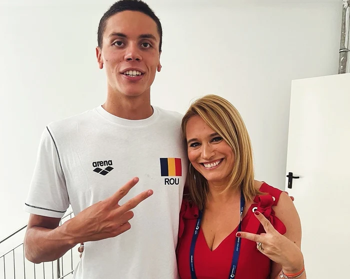 Andreea Esca, reacție după ce David Popovici a devenit campion mondial / foto: arhiva Click!