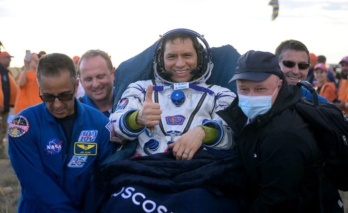 Frank Rubio și colegii săi cosmonauți au aterizat miercuri în siguranță în Kazahstan. FOTO NASA