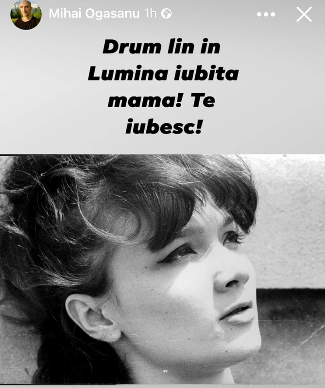 Mihia Ogășanu a anunțat  moartea mamei sale, Valeria Ogășanu Sursa Facebook  