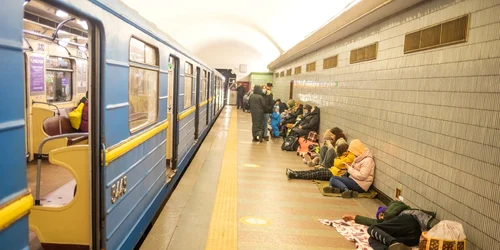 Razboi Ucraina Kiev bombardament distrugeri refugiati 24 25 februarie 2022 FOTO Profimedia