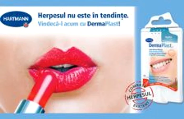 DermaPlast antiherpetic este foarte uşor de utilizat datorită formei ovale 