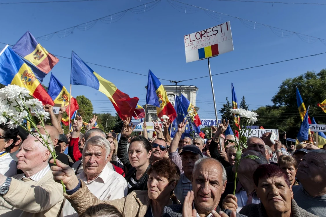 Protestul din 4 octombrie. FOTO Alexandru Tarlev