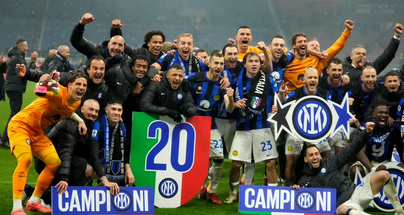 Inter Milano a câștigat al 20-lea titlu în Italia. Foto X