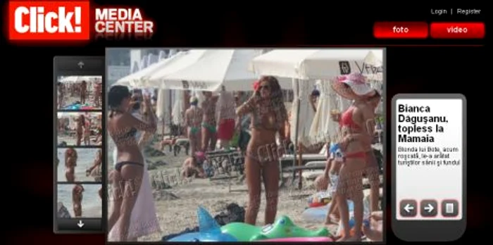 Galerie foto - Bianca Dăguşanu, topless la Mamaia
