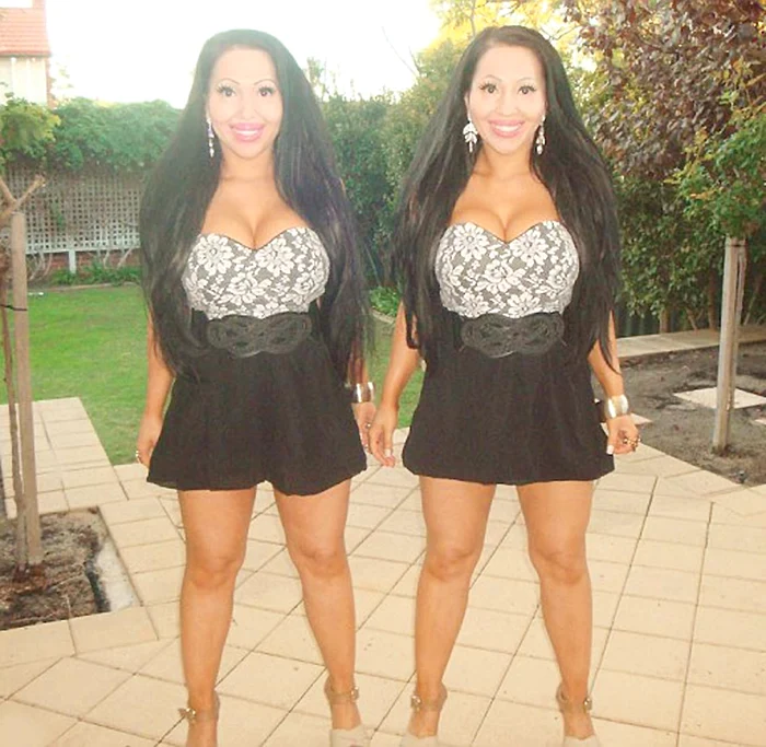 Anna şi Lucy DeCinque, de 28 de ani, au cheltuit o căruţă de bani să nu existe nici o diferenţă fizică între ele, iar Ben să nu le recunoască