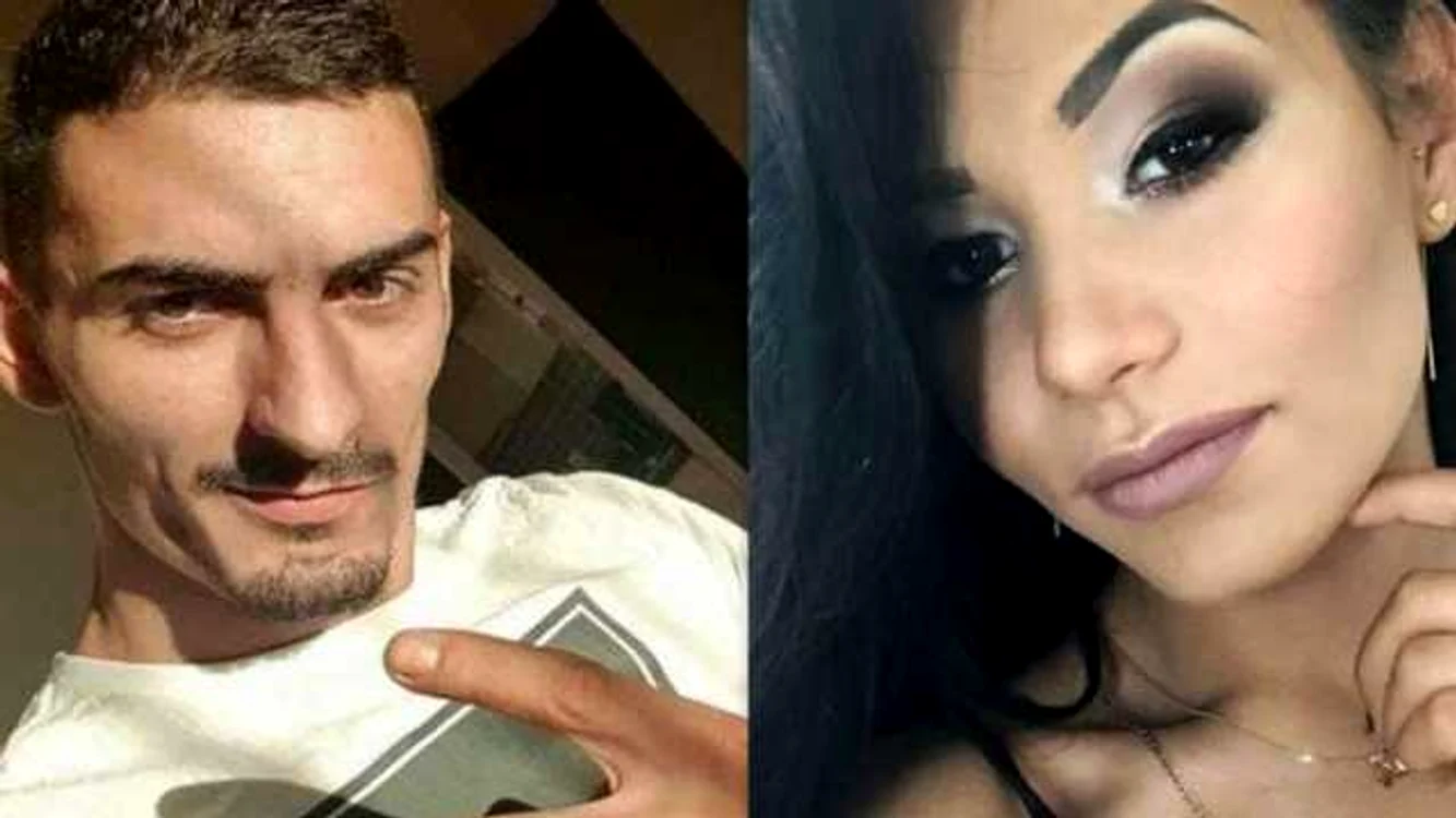 Cosmin Titiş şi victima sa, Karina Sursa Facebook