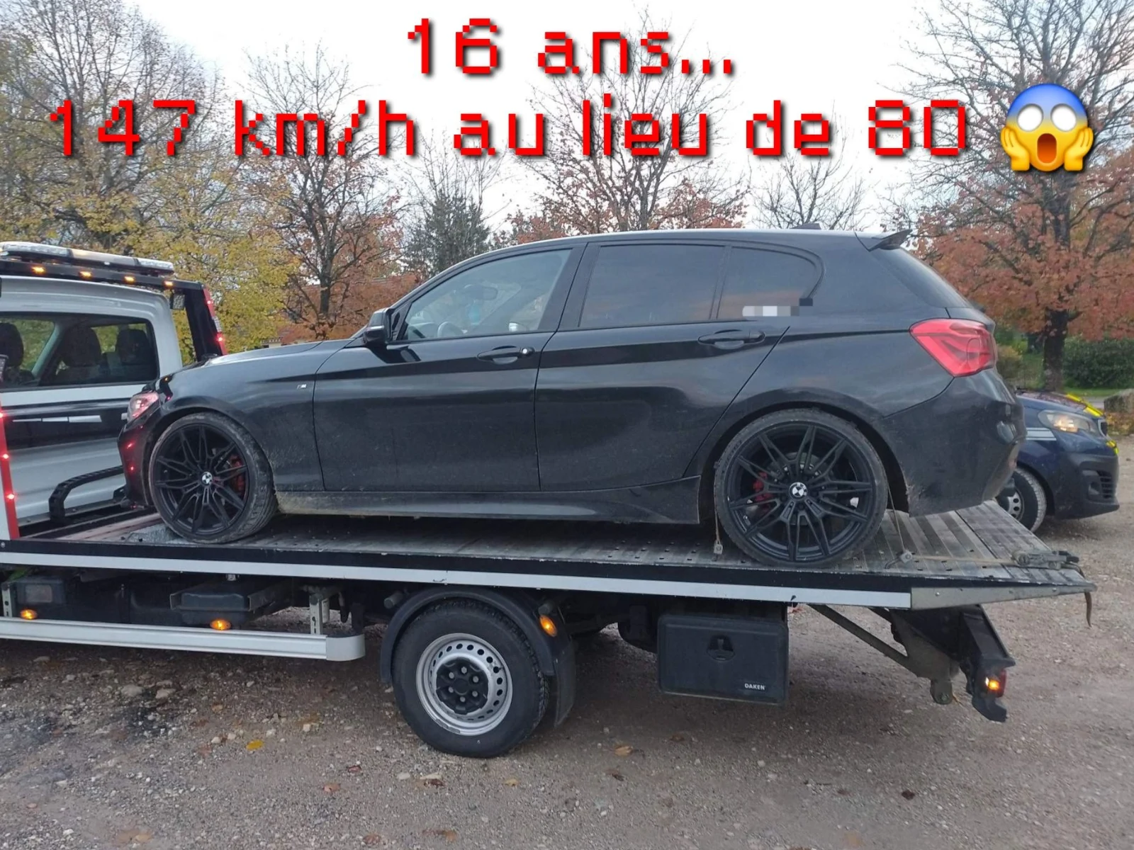 Adolescent prins când conducea un BMW cu 147 km/h, cu mama în dreapta. „Un comportament care ar fi putut costa o viață”