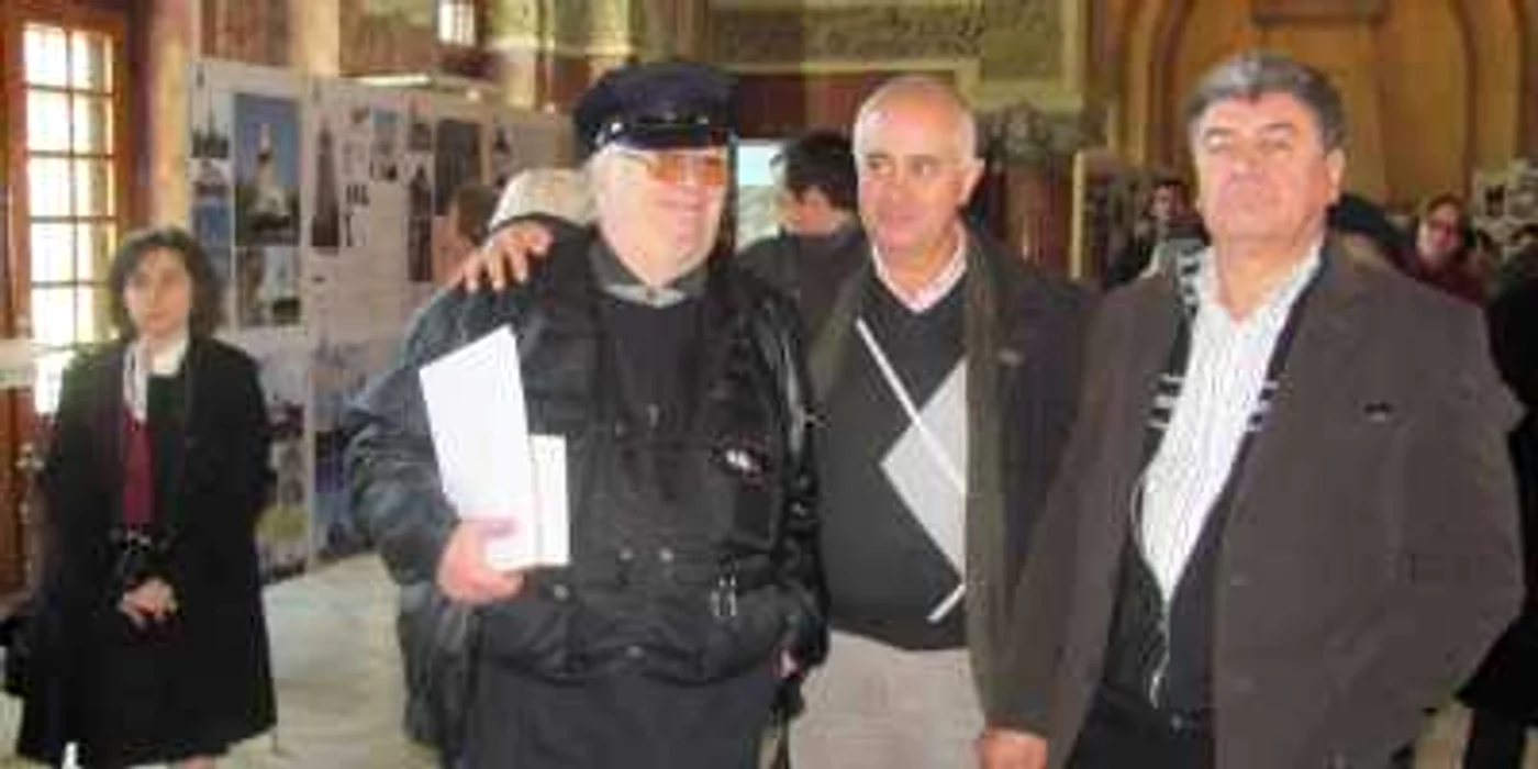 Arhitectul Niels Auner (stânga) a proiectat podul ridicător al Cetăţii