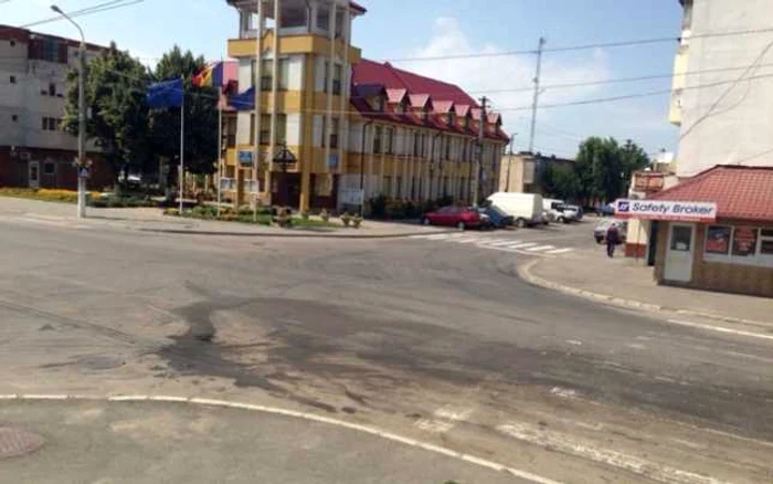 Intersecţia cu probleme FOTO Primăria Ianca