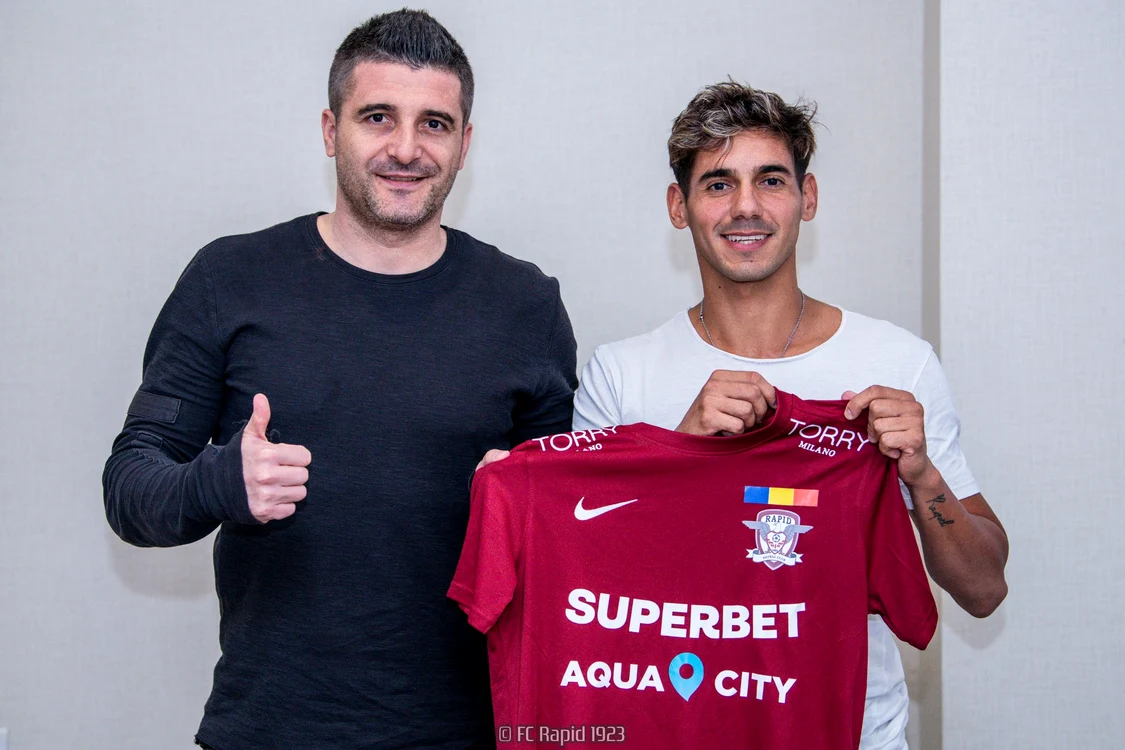 Matías Pérez Acuna a fost impresionat de galeria Rapidului (Foto: Rapid)