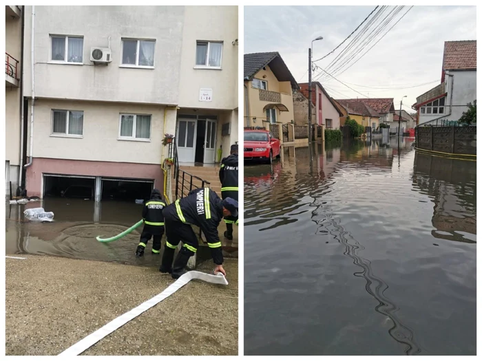 Pompierii au intervenit în mai multe zone pentru scoaterea apei