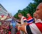 Fanii au întâmpina echipa națională de fotbal a Norvegiei după revenirea la Oslo FOTO Profimedia