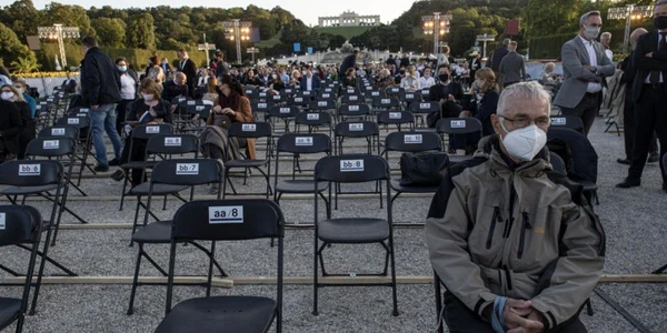 Concert la Viena pe vremea coronavirusului FOTO EPA-EFE