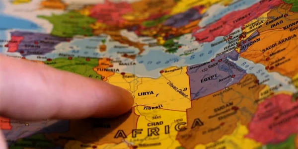 harta libia deget index foto shutterstock