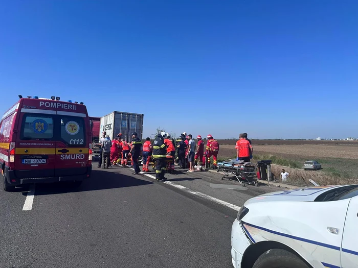 Accident grav în Constanța FOTO: ISU