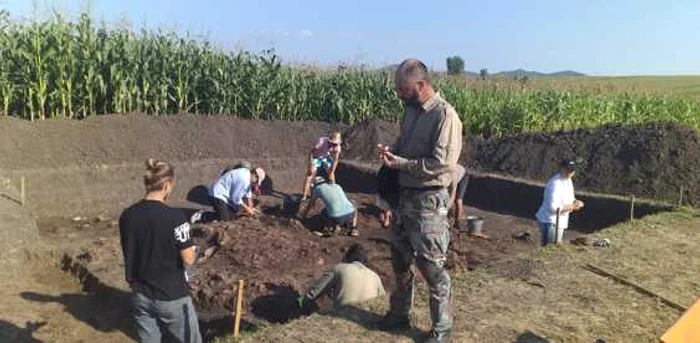 Vasile Diaconu, pe şantierul de la Topiliţa FOTO Facebook