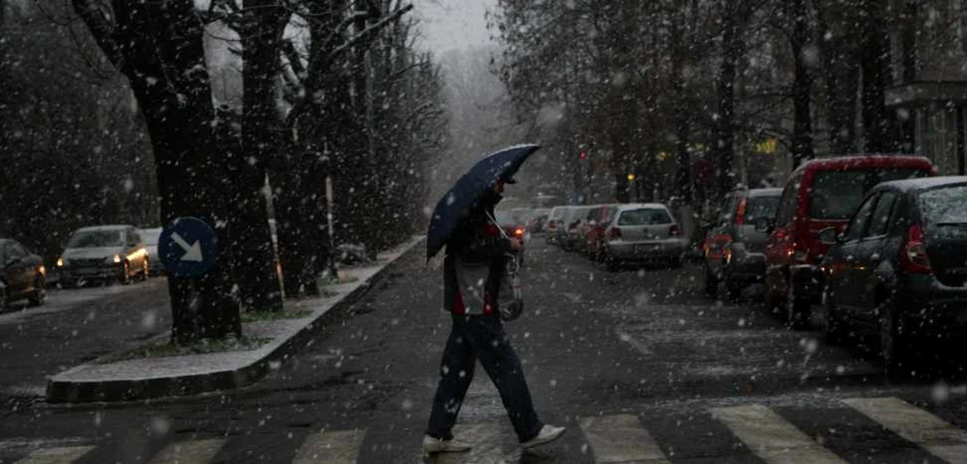 Primii fulgi la Iaşi