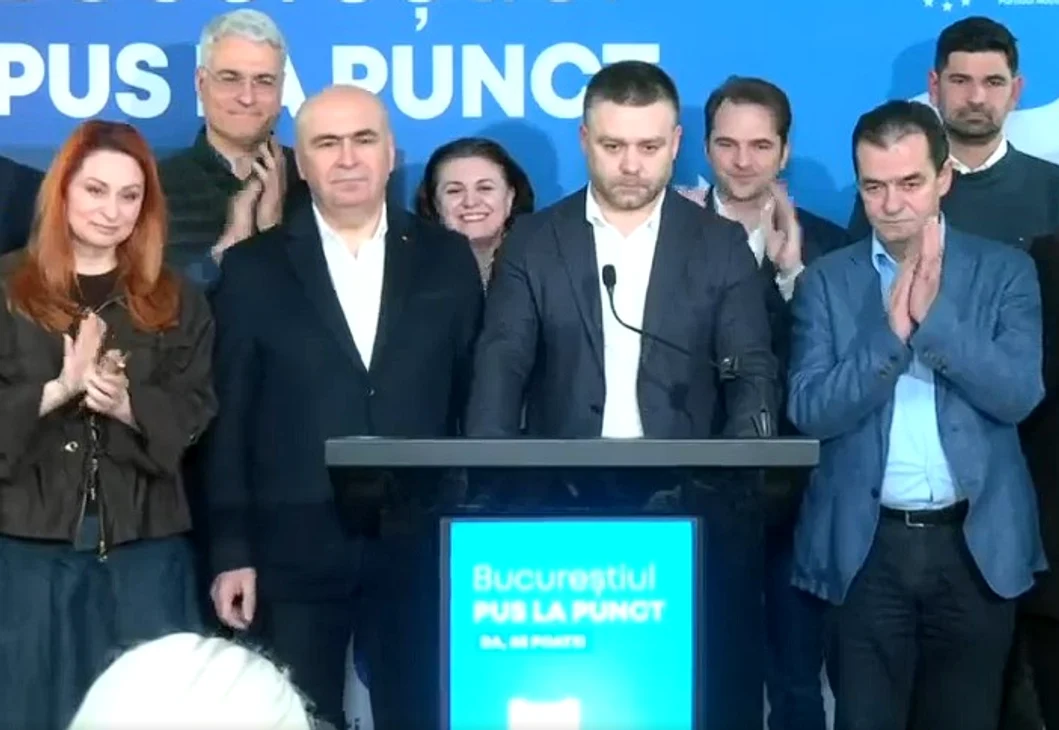 Ciprian Ciucu, la sediul PNL Foto: captura video