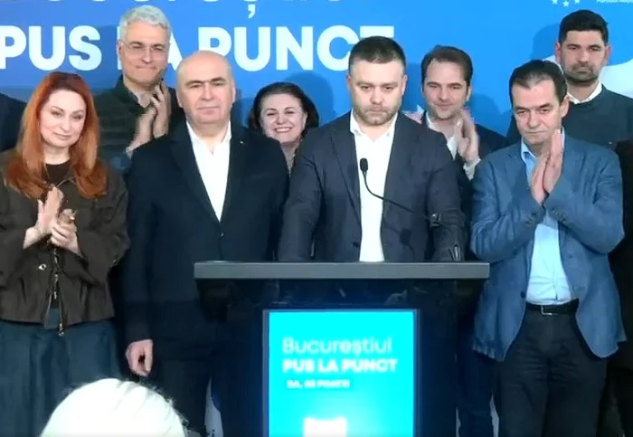 Ciprian Ciucu, la sediul PNL Foto: captura video