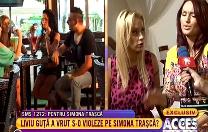 Simona Traşcă şi Maria, prietena care se afla cu ea în cameră când le-a atacat Liviu Guţă (FOTO ACCES DIRECT)