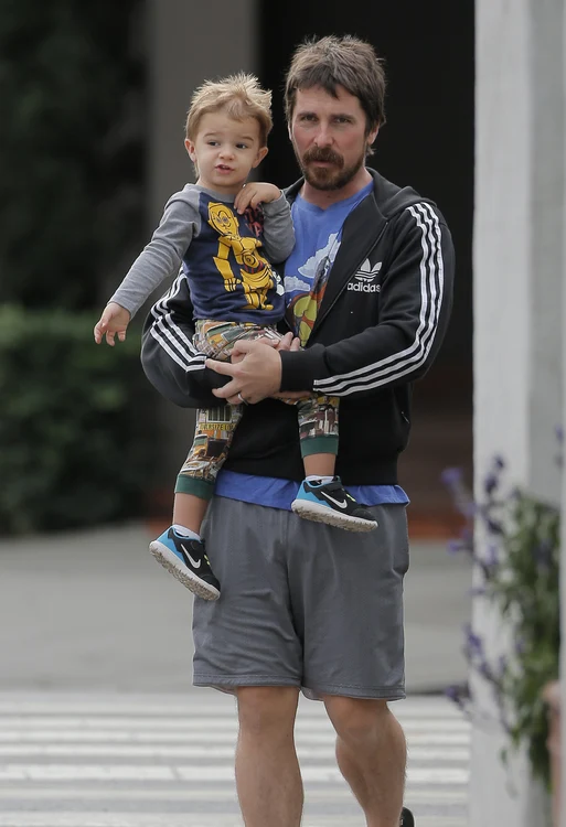 Exclusive Christian Bale Takes His Son To Breakfast jpeg