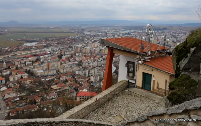 Staţia de sosire a ascensorului. Foto: Daniel Guţă. ADEVĂRUL.