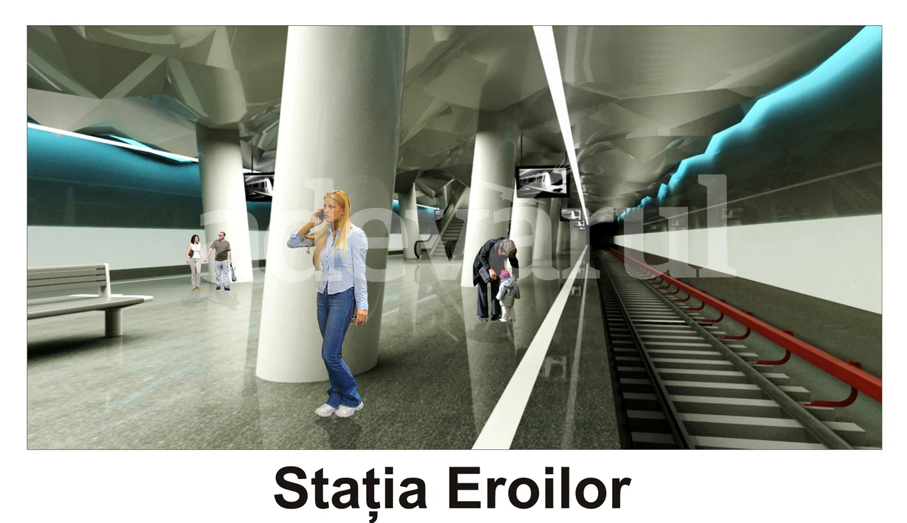 Cum vor arăta staţiile de metrou de pe magistrala 5