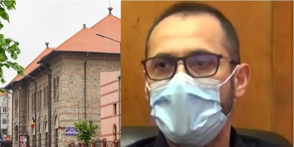 Colegiul Naţional Alexandru Lahovari din Râmnicu Vâlcea şi profesorul de filozofie Virgil Vasiloiu Foto colaj