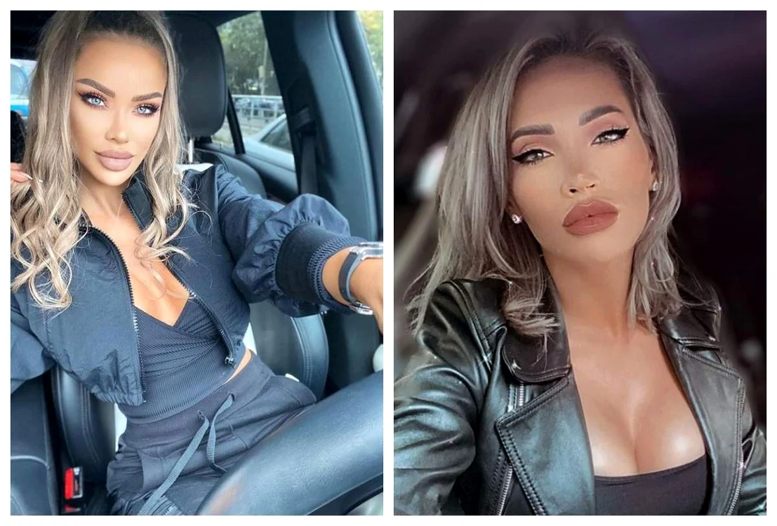 Bianca Drăgușanu (stânga), Iulia Sălăgean (dreapta).