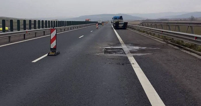 Lucrări pe autostradă