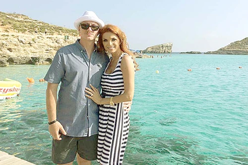 Cristina Spătar s-a distrat cu Don Baxter, cu care va lansa şi o piesă (Foto: arhivă personală)