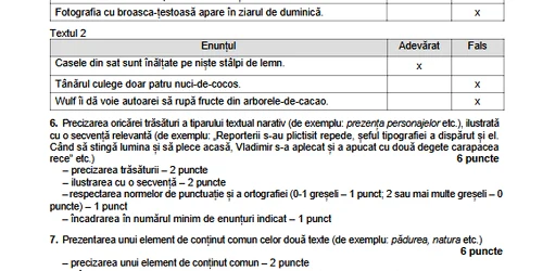Barem Evaluarea Națională 2026, Limba română (1) png