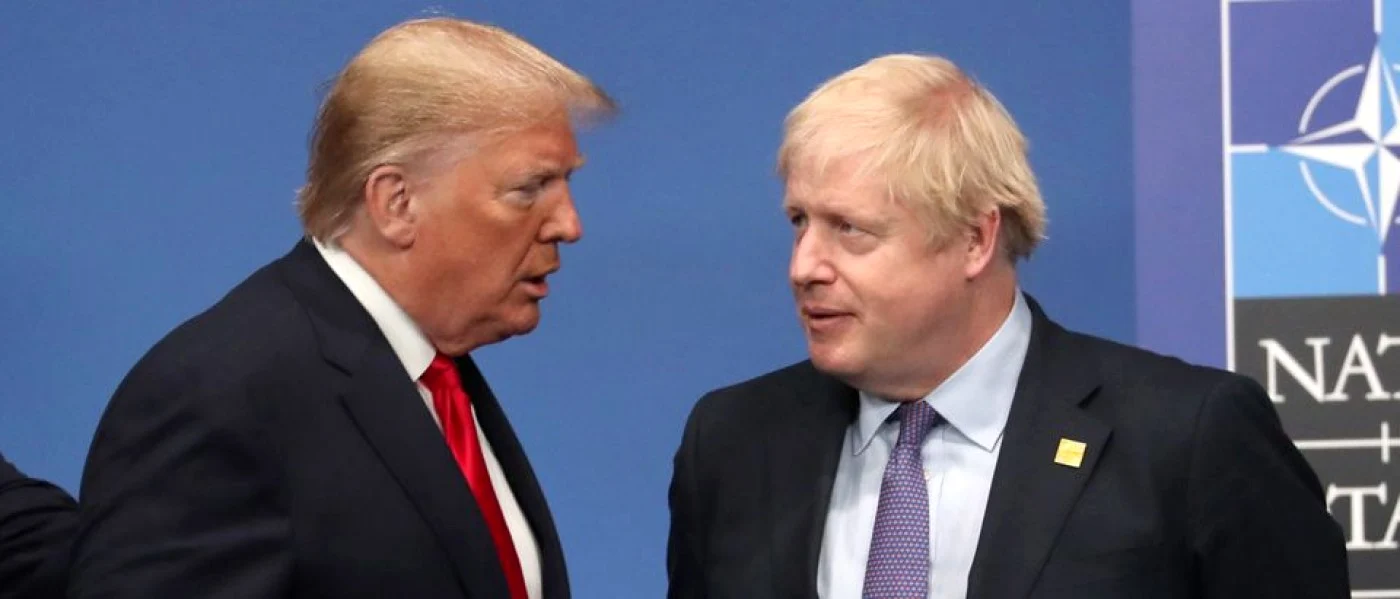 Pre;edintele SUA, Donald Trump şi premierul britanic Boris Johnson