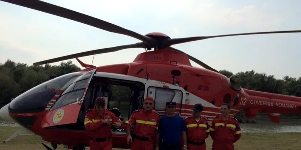 Elicopter SMURD Galati in Republica Moldova