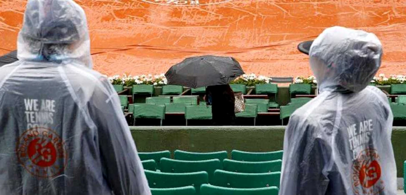 Ploaia a stricat turneul de la roland Garros
