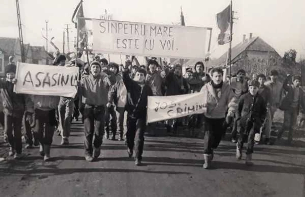 Revoluţia de la Sânpetru Mare FOTO Dobrivoie Kerpinisan