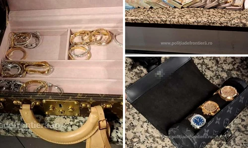 bijuterii gasite de politistii de frontiera in bagajul unor femei care veneau din dubai foto politia de frontiera png