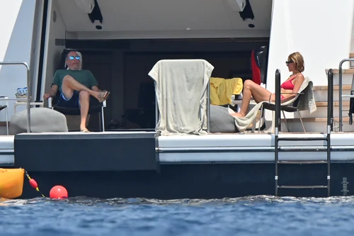 Jerry și Jessica Seinfeld, pe iaht la St Tropez, Foto Profimedia