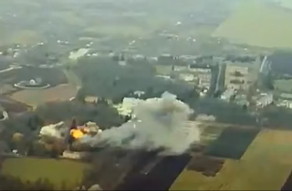 Imagini cu un presupus atac ucrainean în 20 noiembrie FOTO Captură via Daily Mail