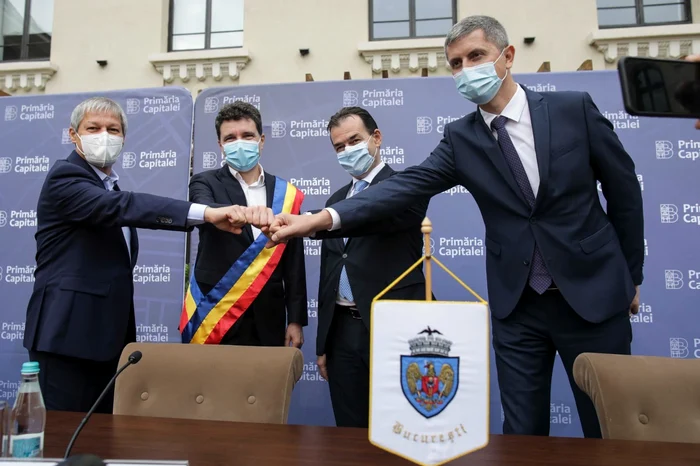 Dacian Cioloș, Nicușor Dan, Ludovic Orban, Dan Barna