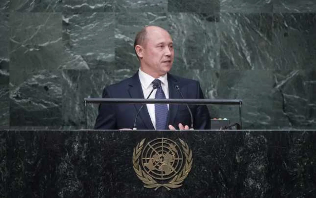 Valeriu Streleţ, la tribuna ONU FOTO gov.md