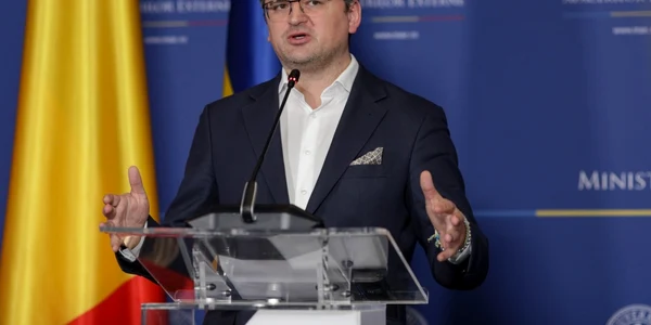 Ministru ucrainean afaceri externe Dmitro Kuleba Bogdan Aurescu Bucuresti 22 aprilie 2022 FOTO Inquam Photos / Octav Ganea