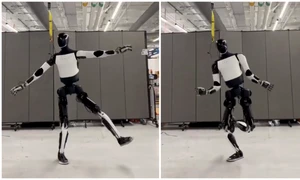 robot tesla dansand foto captura vid X