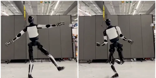robot tesla dansand foto captura vid X