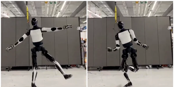 robot tesla dansand foto captura vid X