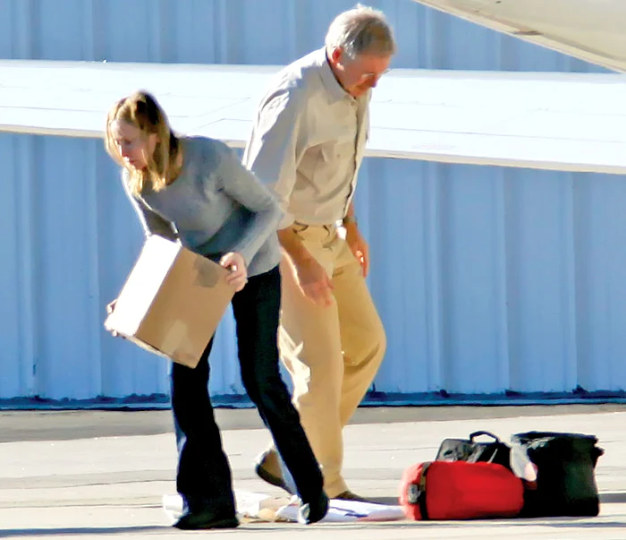 Aterizarea a fost  impecabilă (fotografii: Guliver / Splashnews)