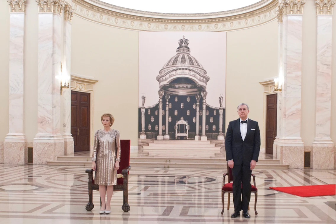 Principele Radu şi Majestatea Sa Margareta, la seara Corpului Diplomatic